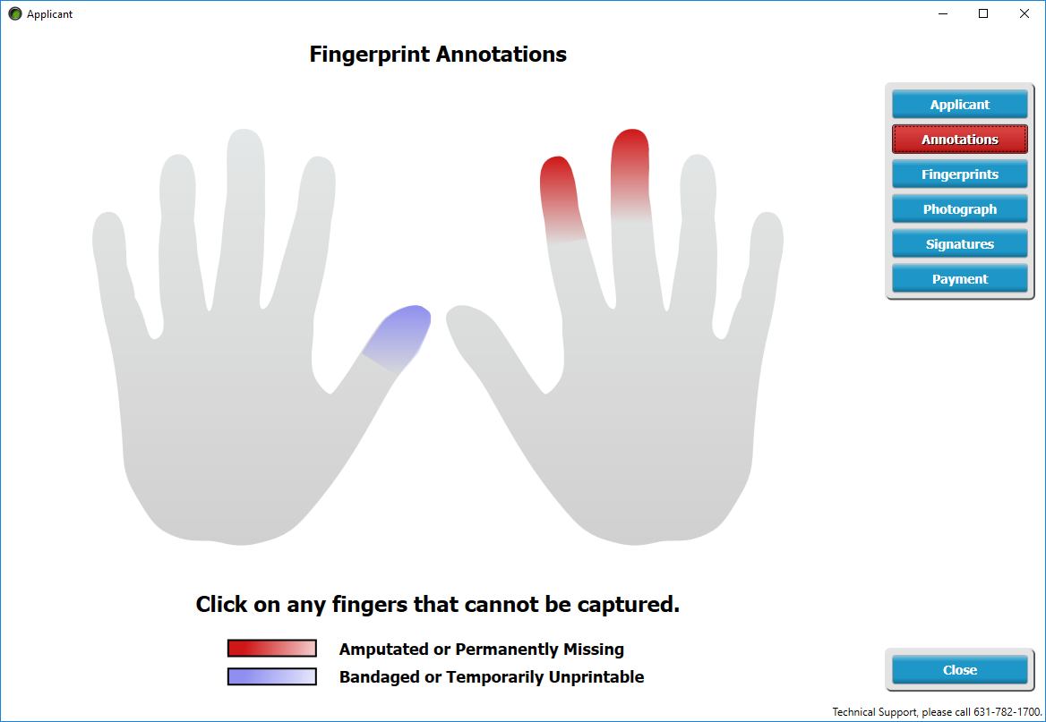 Slap Fingerprint Capture